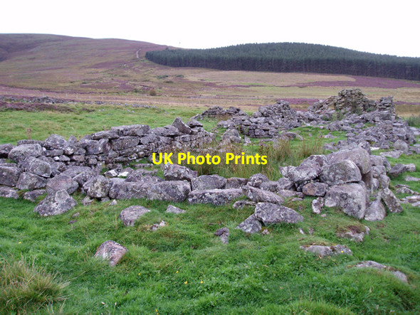 Photo 6"x4" Ruin near Claggersnich Cromdale c2009