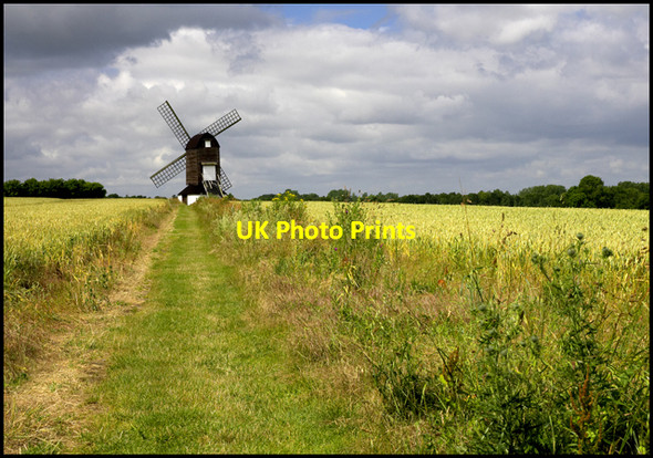 Photo 6"x4" Pitstone Windmill Church End\/SP9415 c2008