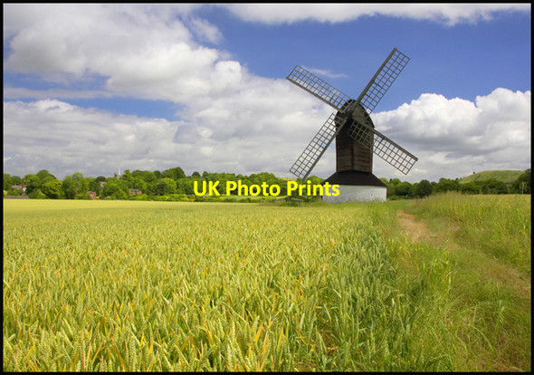 Photo 6"x4" Pitstone Windmill Church End\/SP9415 c2008 P1