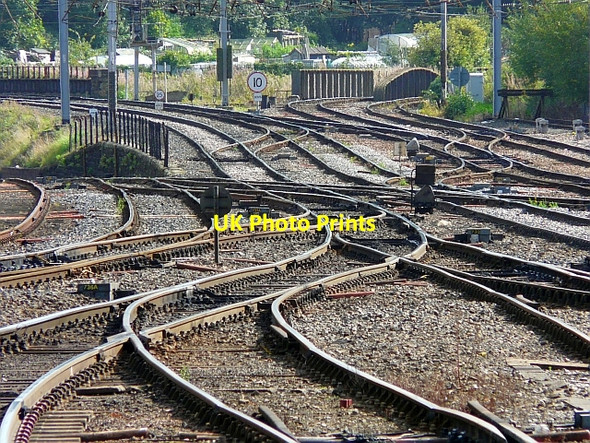 Photo 6"x4" Railway tracks Carlisle c2009