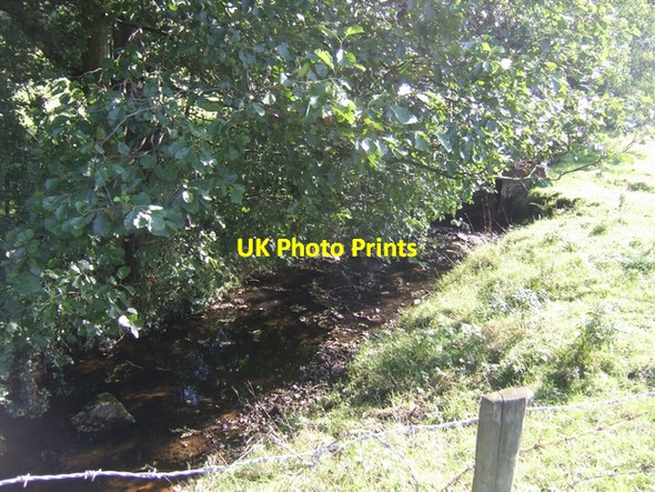 Photo 6"x4" River Trent (Head of Trent) downstream of Tongue Lane Hodgefield c2009