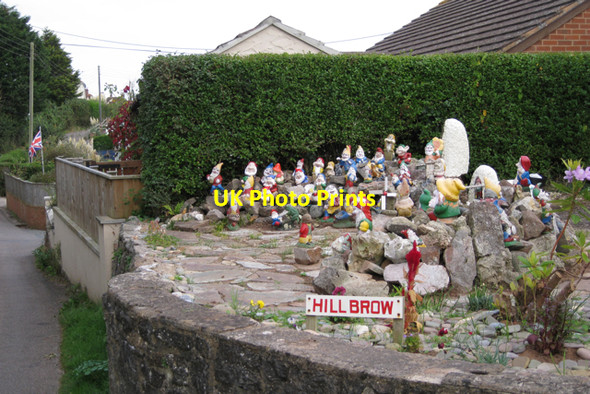 Photo 6"x4" Garden gnomes, Shutterton Lane Dawlish c2009