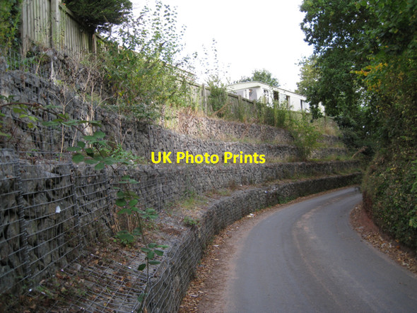 Photo 6"x4" Week Lane below Golden Sands Holiday Park Dawlish c2009