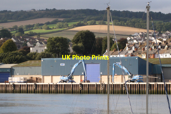 Photo 6"x4" Associated British Ports' sheds, Teignmouth quays Teignmouth c2009