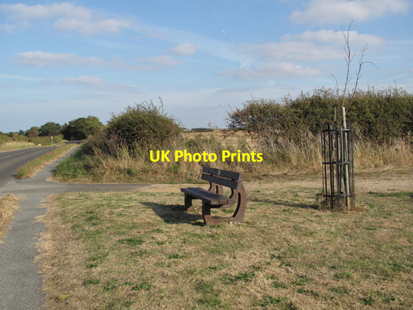 Photo 6"x4" Where Green Common Lane meets the A149 Brancaster c2009