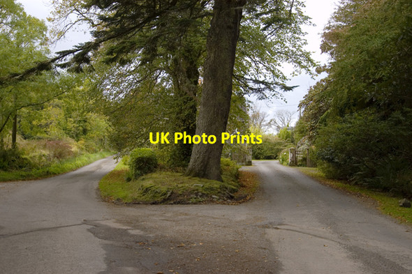 Photo 6"x4" Road junction at Kirkton Craignish Castle c2009