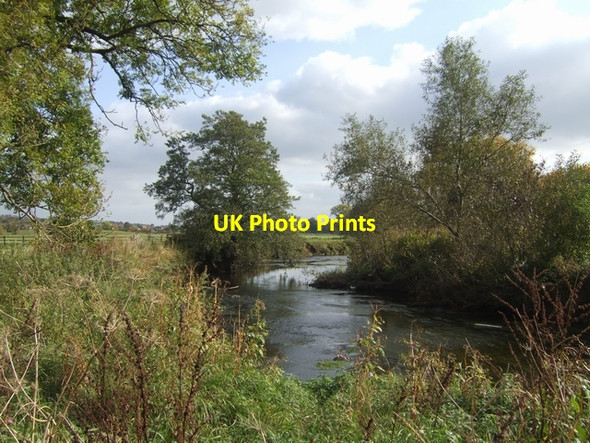 Photo 6"x4" River Trent downstream of Stone Stone\/SJ9034 c2009