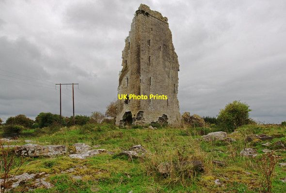 Photo 6"x4" Castles of Munster: Derryowen, Clare (1) Tubber c2009