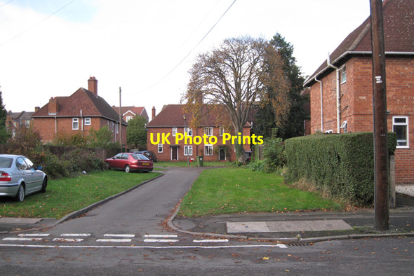 Photo 6"x4" Leicester Street cul-de-sac Royal Leamington Spa c2009