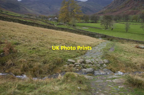Photo 6"x4" Cumbria Way in Great Langdale Chapel Stile c2009