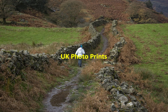 Photo 6"x4" Footpath from Oak Howe to Side House Chapel Stile c2009