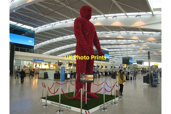 Photo 6"x4" London Heathrow Airport: poppy appeal Longford\/TQ0476 c2009