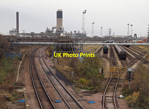 Photo 6"x4" Rail Sidings at North Killingholme Refinery North Killingholme c2009