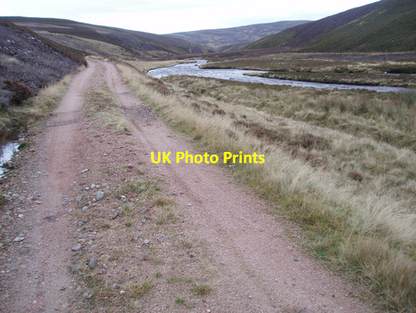Photo 6"x4" Track near Corndavon Lodge Black Hillock\/NJ2402 c2009