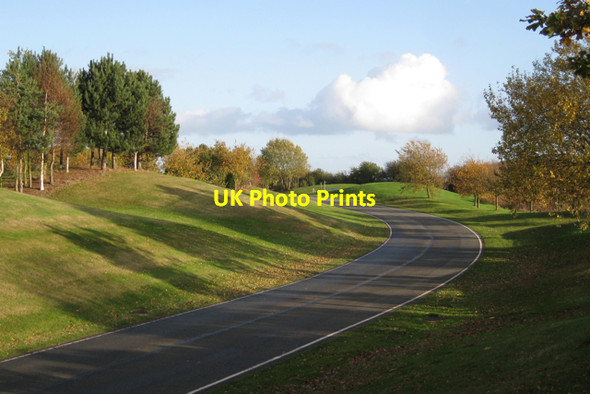 Photo 6"x4" Road down to the clubhouse, The Warwickshire Warwick c2009