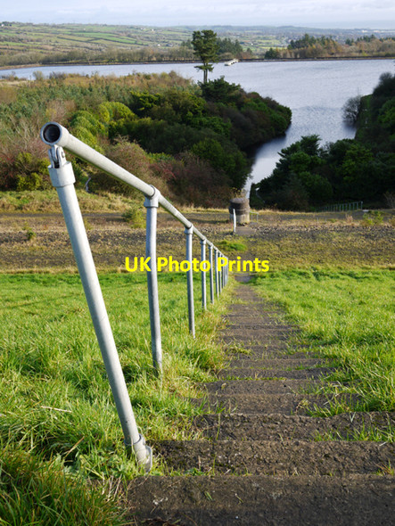 Photo 6"x4" Steps, Woodburn reservoirs Greenisland c2009