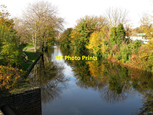 Photo 6"x4" Autumn colours on the canal at Hythe Hythe\/TR1634 c2009