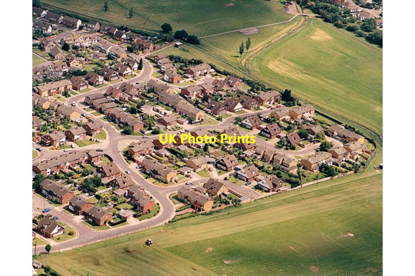 Photo 6"x4" Aerial view of the 'Bird' estate, Benfleet Hope's Green c1987