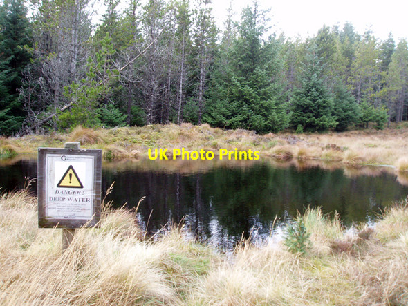 Photo 6"x4" Fire dam in plantation on Cairn Muldonich Cairn Dregnie c2009