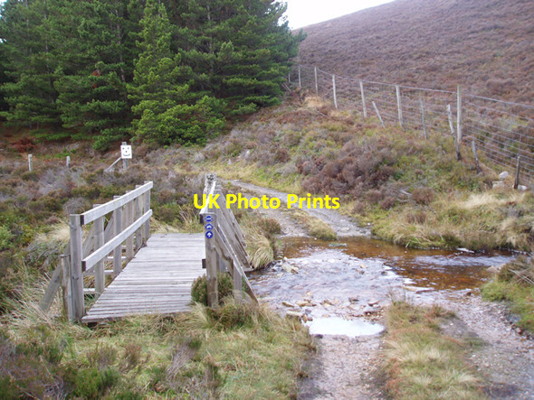 Photo 6"x4" Bridge and ford, Allt a' Choileachain Cairn Dregnie c2009
