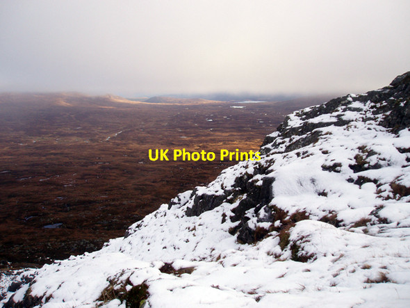 Photo 6"x4" Rannoch Moor from Sron an Lagain Ghairbh Leum Uilleim c2009