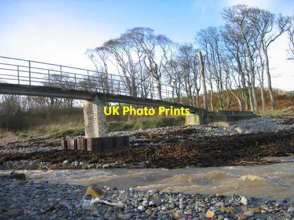 Photo 6"x4" Howick Burn and footbridge Howick\/NU2517 c2009