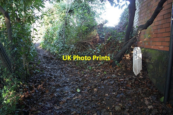Photo 6"x4" Clerkenwell marker on path near Moorlands Road Great Malvern c2009