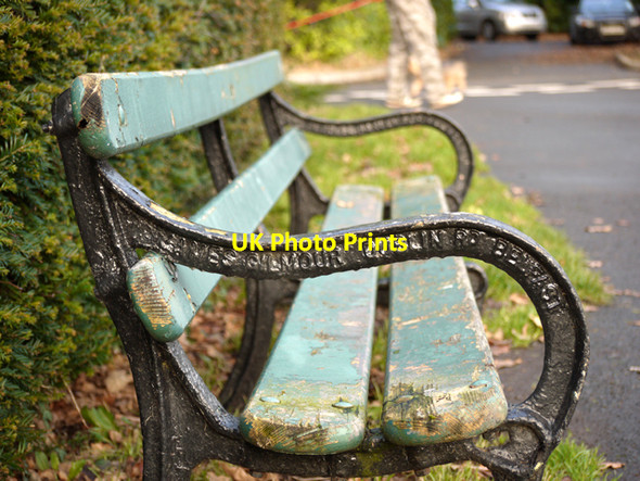 Photo 6"x4" Bench, Barnett Demesne Dunmurry c2009