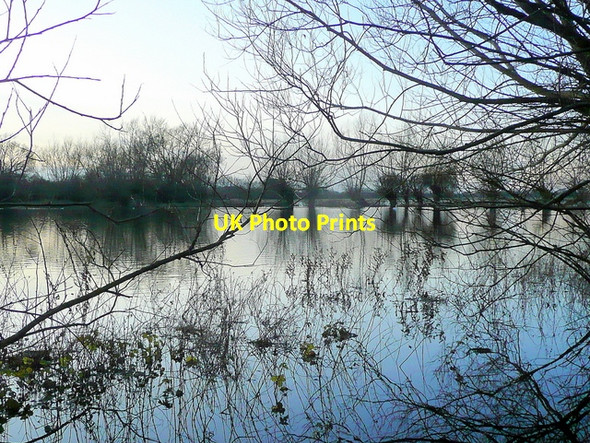 Photo 6"x4" Flooded North Meadow 3 Cricklade c2009