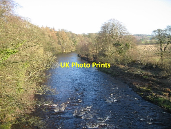 Photo 6"x4" River South Tyne from Ridley bridge Bardon Mill c2009