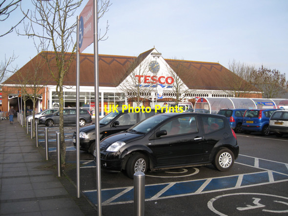 Photo 6"x4" Tesco store and car park, Clevedon Clevedon c2009