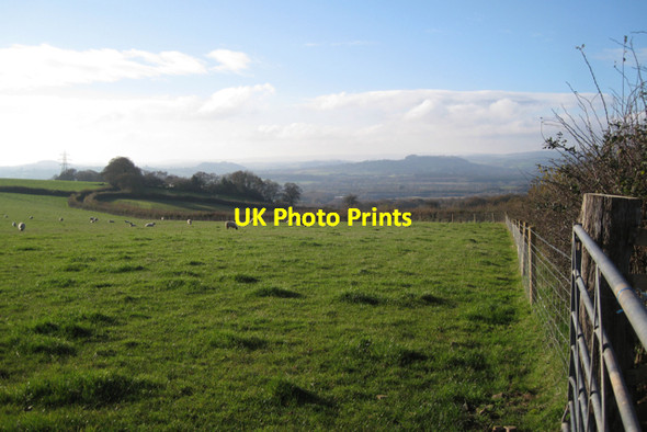 Photo 6"x4" Hestow Road descends towards Sandygate Ashwell\/SX8974 c2009
