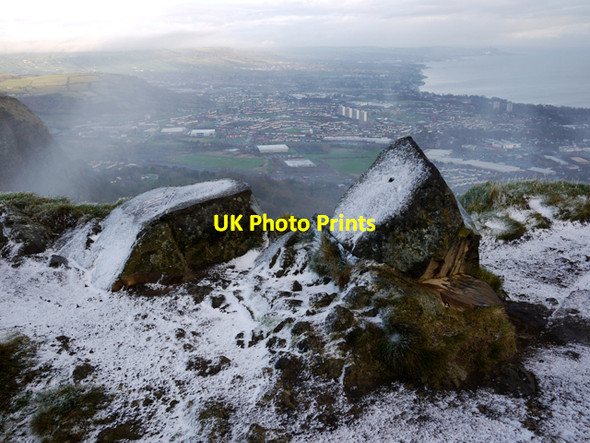 Photo 6"x4" Summit of McArt's Fort Newtownabbey c2009