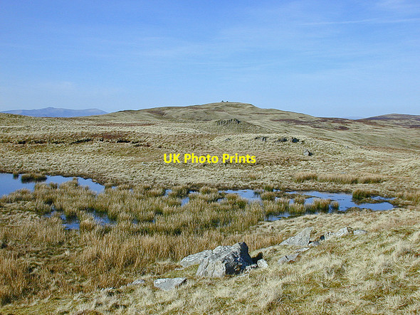Photo 6"x4" Looking north along Carn Hyddgen Banc Lluestnewydd c2002