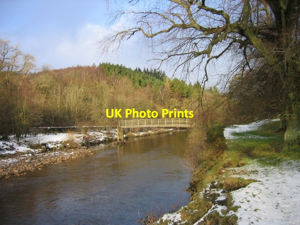 Photo 6"x4" Footbridge over the River South Tyne at Featherstone Park Village\/NY6861 c2009