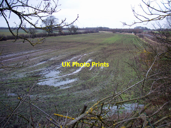 Photo 6"x4" Water-logged Field near Brocklesby Station Ulceby\/TA1014 c2009