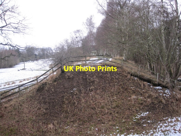 Photo 6"x4" Site of Demolished Railway Bridge Wark\/NY8677 c2009