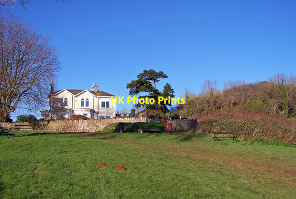 Photo 6"x4" Open space above Oddicombe beach Torquay c2010