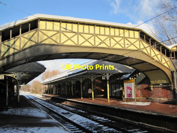 Photo 6"x4" Footbridge at Cullercoats Metro Station Whitley Bay c2010