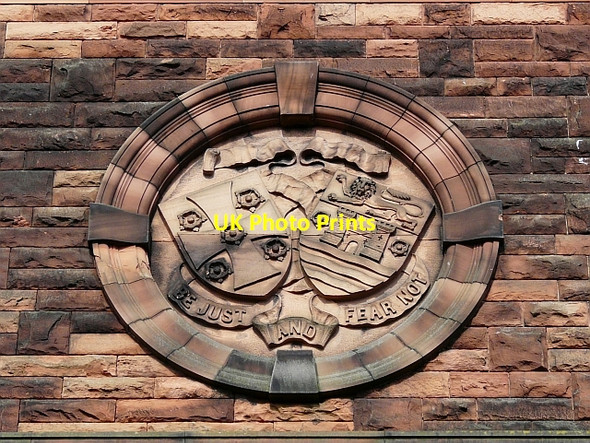 Photo 6"x4" Old Carlisle coat of arms Carlisle c2008