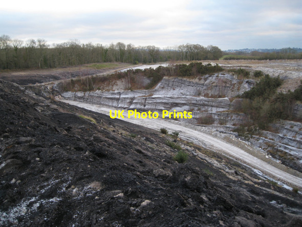 Photo 6"x4" Track into Newbridge ball clay quarry Chudleigh Knighton c2010