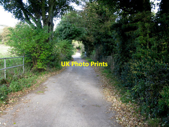 Photo 6"x4" View along North Downs Way and farm road Dover\/TR3141 c2009