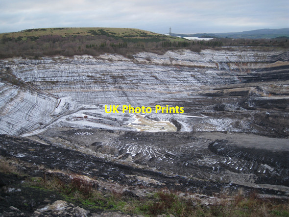Photo 6"x4" South side of Newbridge ball clay quarry Chudleigh Knighton c2010