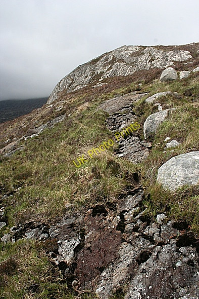 Photo 6"x4" Crags on Beinn nan Caorach Beinn na Tobha c2009