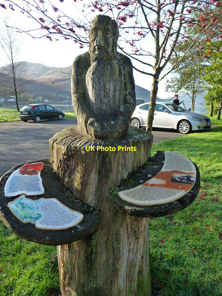 Photo 6"x4" Interpretation board at Arrochar car-park Arrochar c2009
