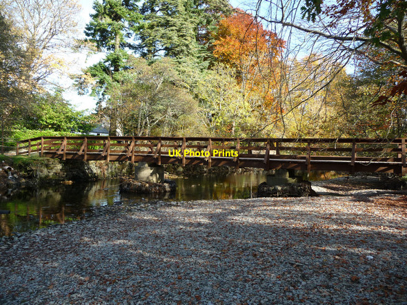 Photo 6"x4" Footbridge over Luss Water Luss c2009