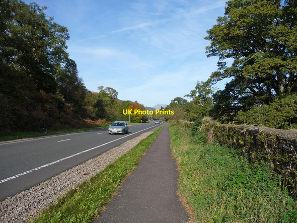Photo 6"x4" Cycle path beside the  A82 and Ross Park Arden\/NS3684 c2009