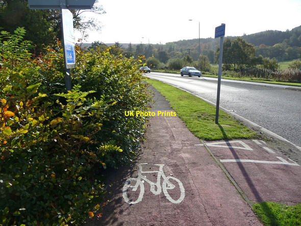 Photo 6"x4" Cycle path on A82 nr Arden roundabout Arden\/NS3684 c2009