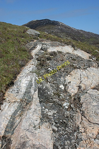 Photo 6"x4" Lewisian Gneiss Taobh a Tuath Loch Aineort c2009
