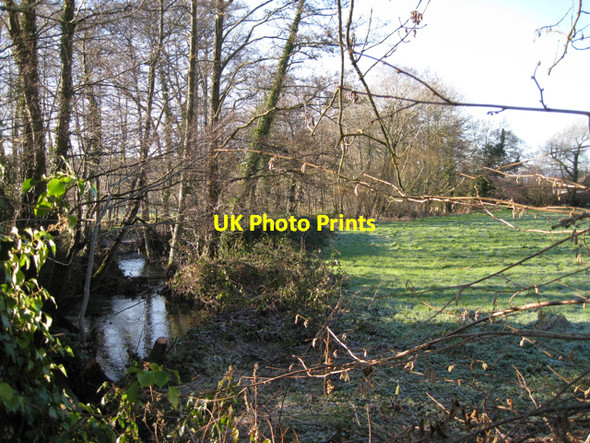 Photo 6"x4" Ventiford Brook upstream from Ventiford Bridge Preston\/SX8574 c2010
